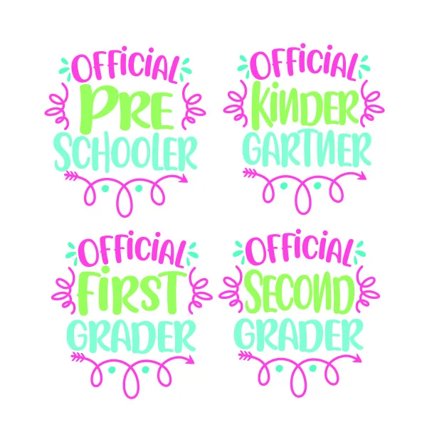 Official Schooler Grader SVG Cuttable Design