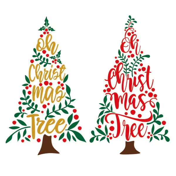 Oh Christmas Tree SVG Cuttable Design