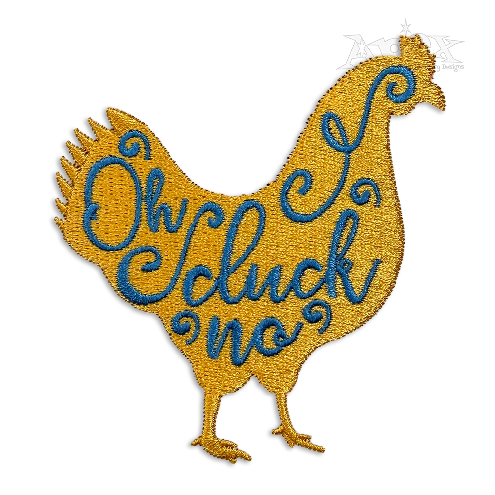 Oh Cluck No Chicken Farm Machine Embroidery Design