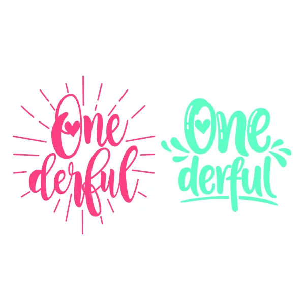 Onederful Cuttable Design