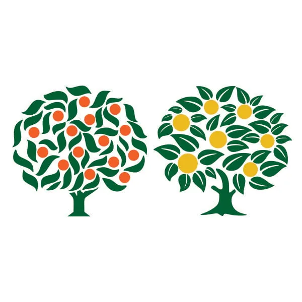 Orange Tree SVG Cuttable Design