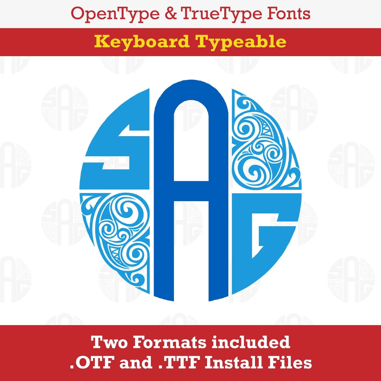 Paisley Monogram TrueType Font