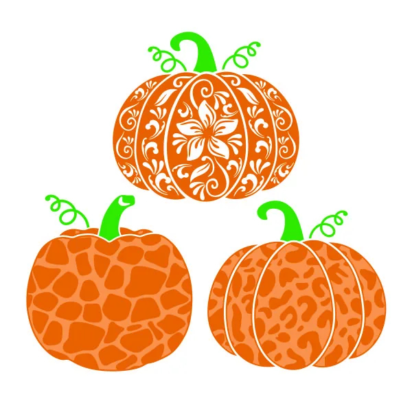 Pattern Pumpkin Pack SVG Cuttable Design