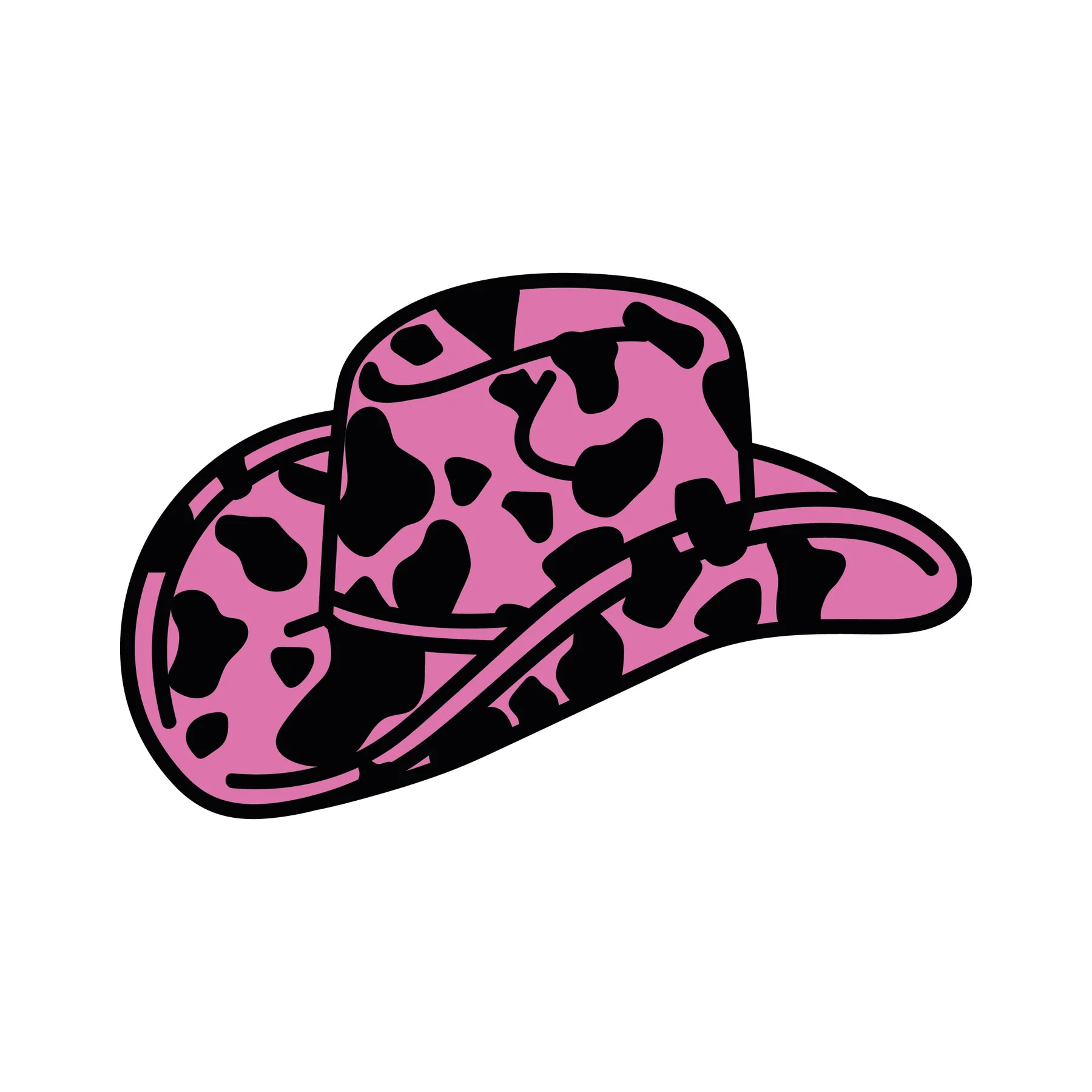 Patterned Cowboy Hat SVG Cuttable Design