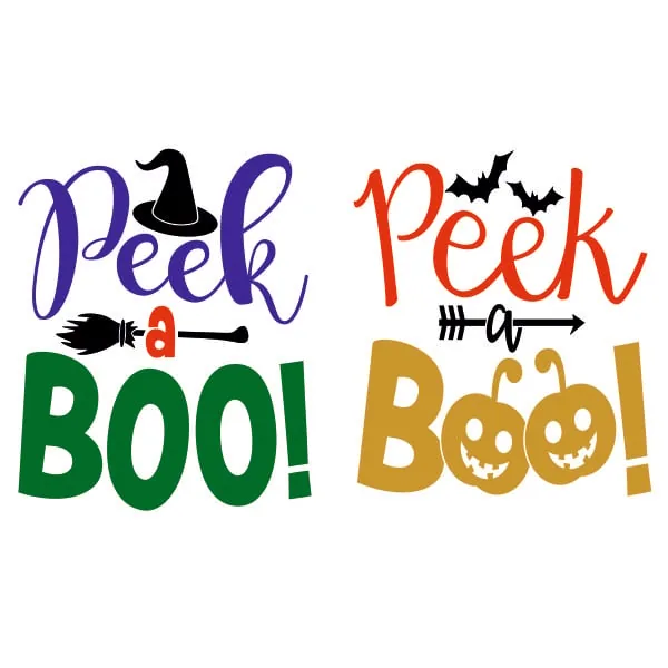 Halloween Peek a Boo SVG Cuttable Design