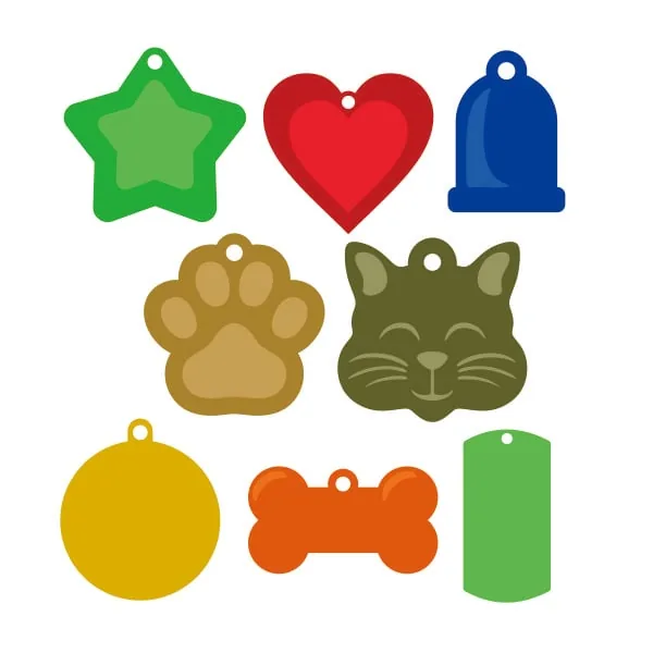 Pet ID Tags SVG Cuttable Design