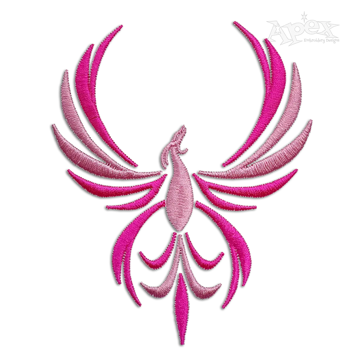 Phoenix Bird Dragon Magic Machine Embroidery Design by Apex Digitizing
