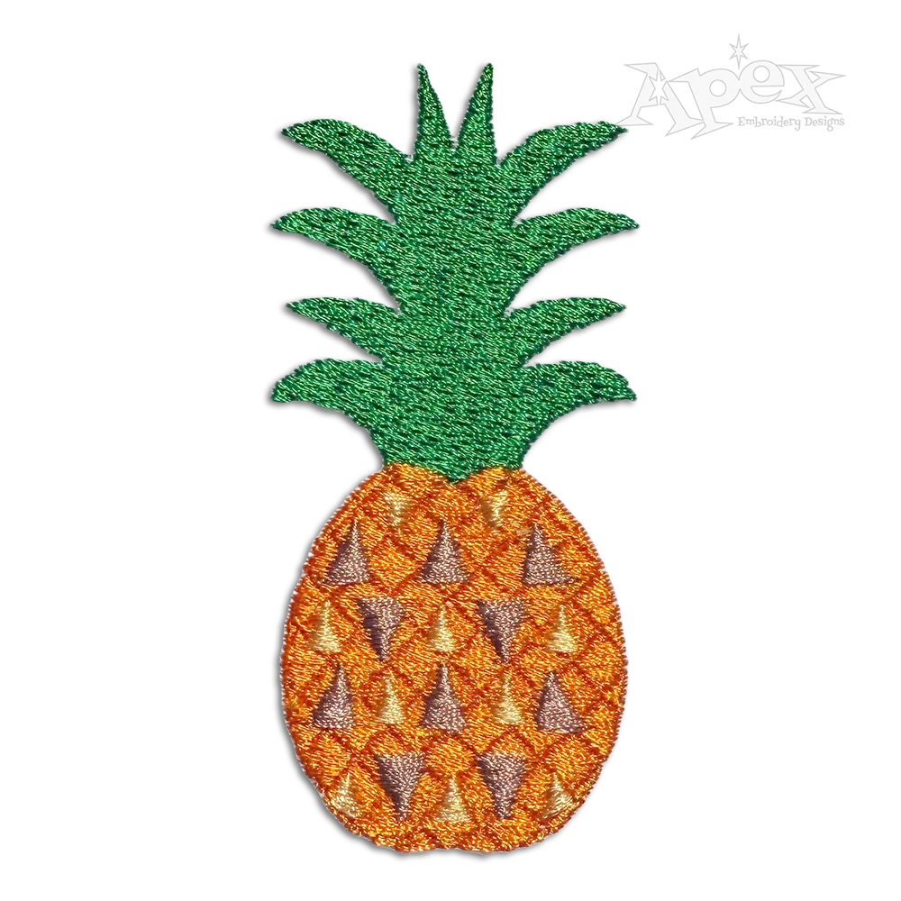 Pineapple Art Machine Embroidery Design by Apex