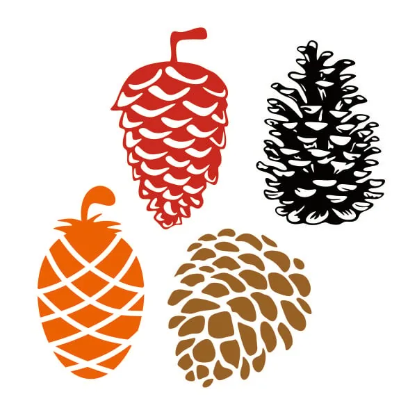 Pine Cone Pack SVG Cuttable Design