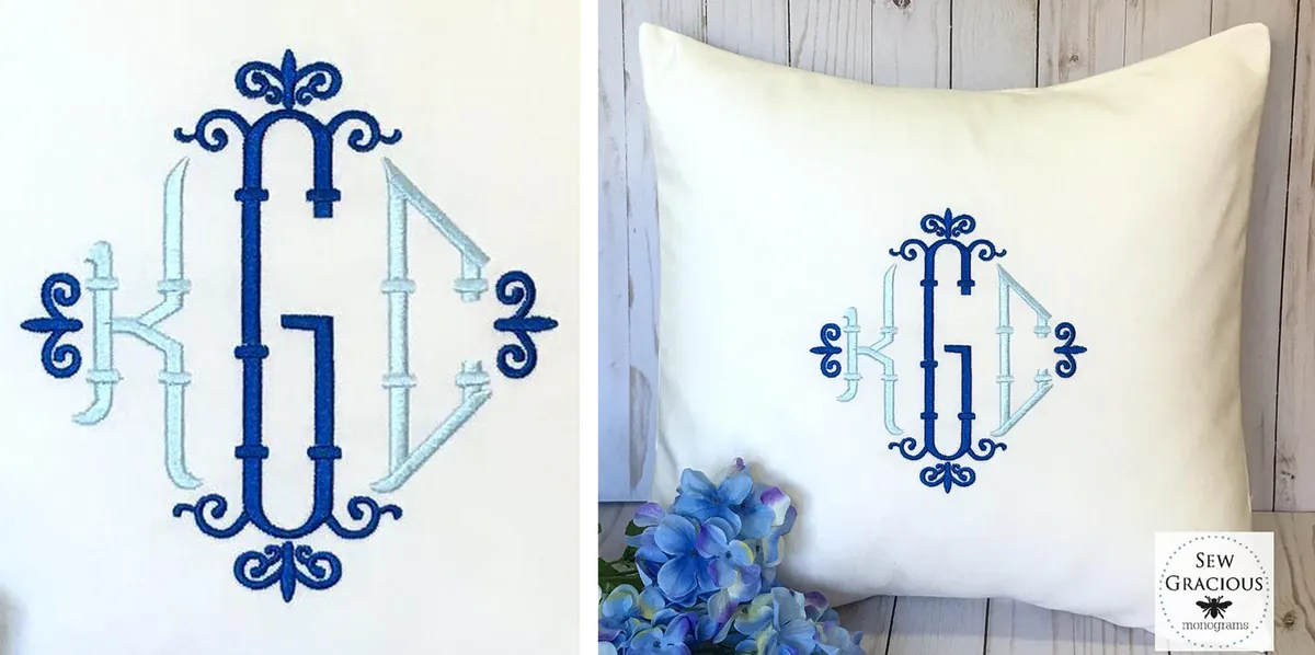 Projects with Bamboo Monogram Font