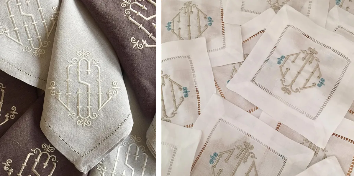 Projects with Bamboo Monogram Font