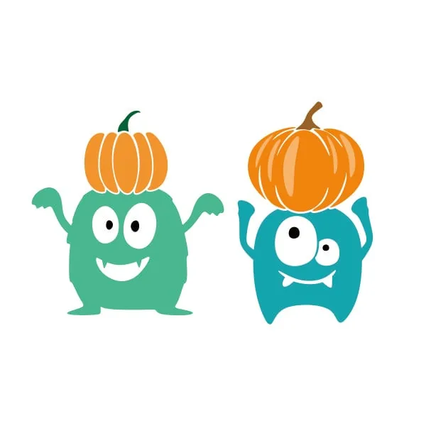 Pumpkin Monster SVG Cuttable Design