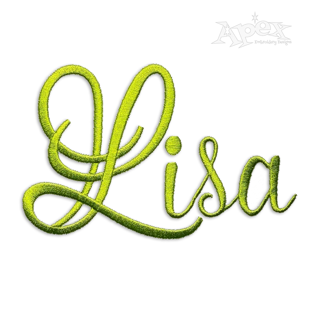 Regal Machine Embroidery Font by Apex