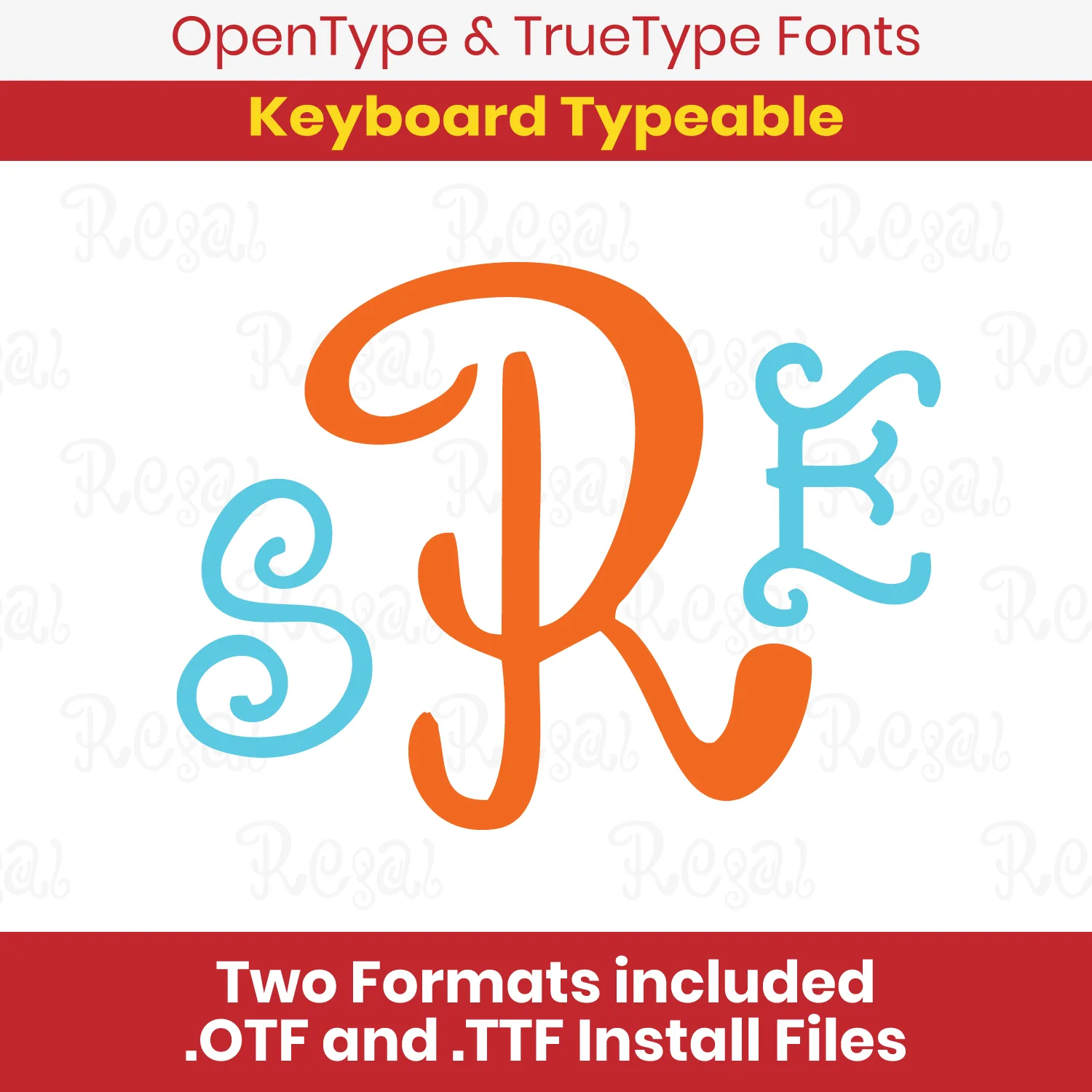 Regal Monogram TrueType Font