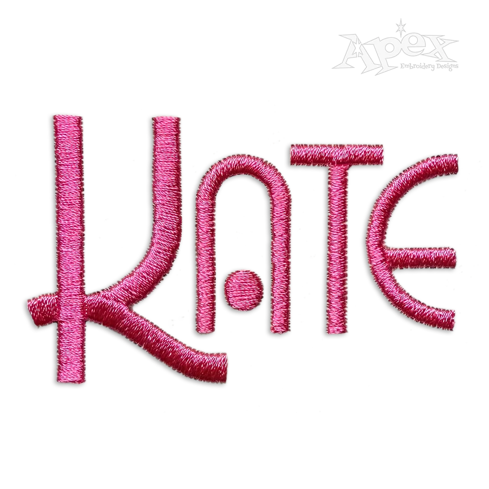 Retro Brew Machine Embroidery Font by Apex