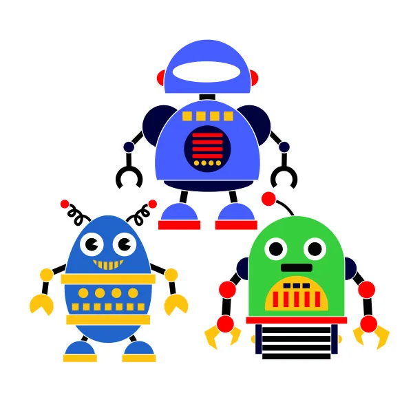 Robot Pack SVG Cuttable Design
