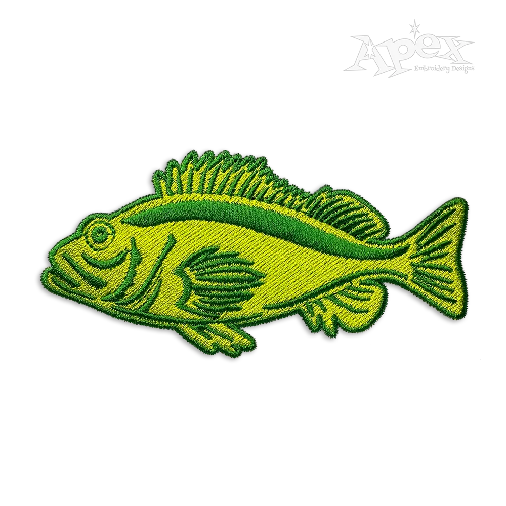 Rockfish Fish Machine Embroidery Design by Apex