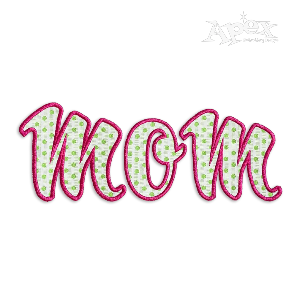 Roller Scripting Applique Machine Embroidery Font