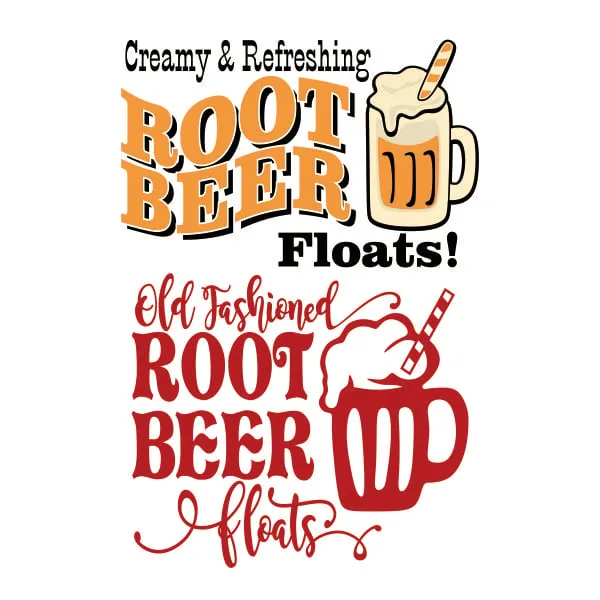 Root Beers Floats SVG Cuttable Design