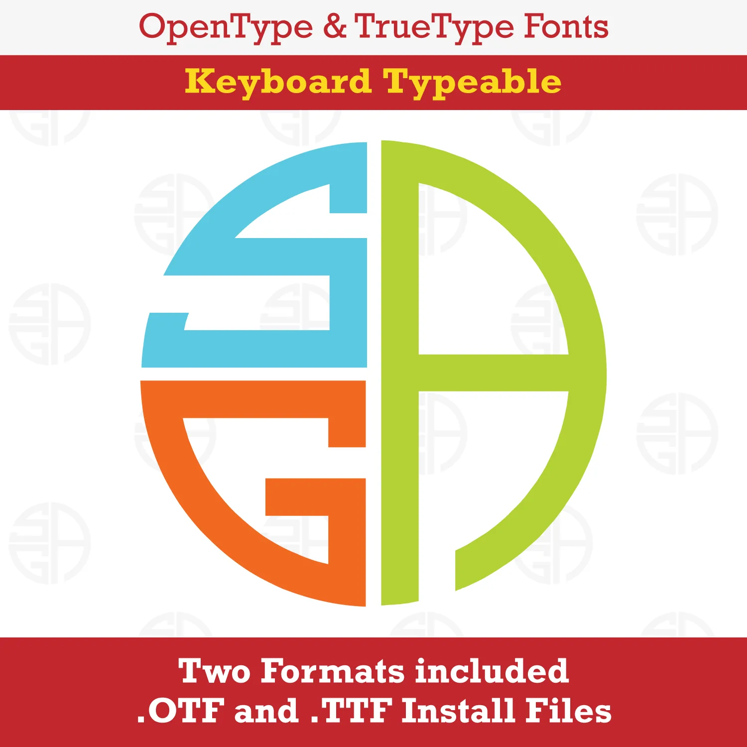 Round Monogram TrueType Font