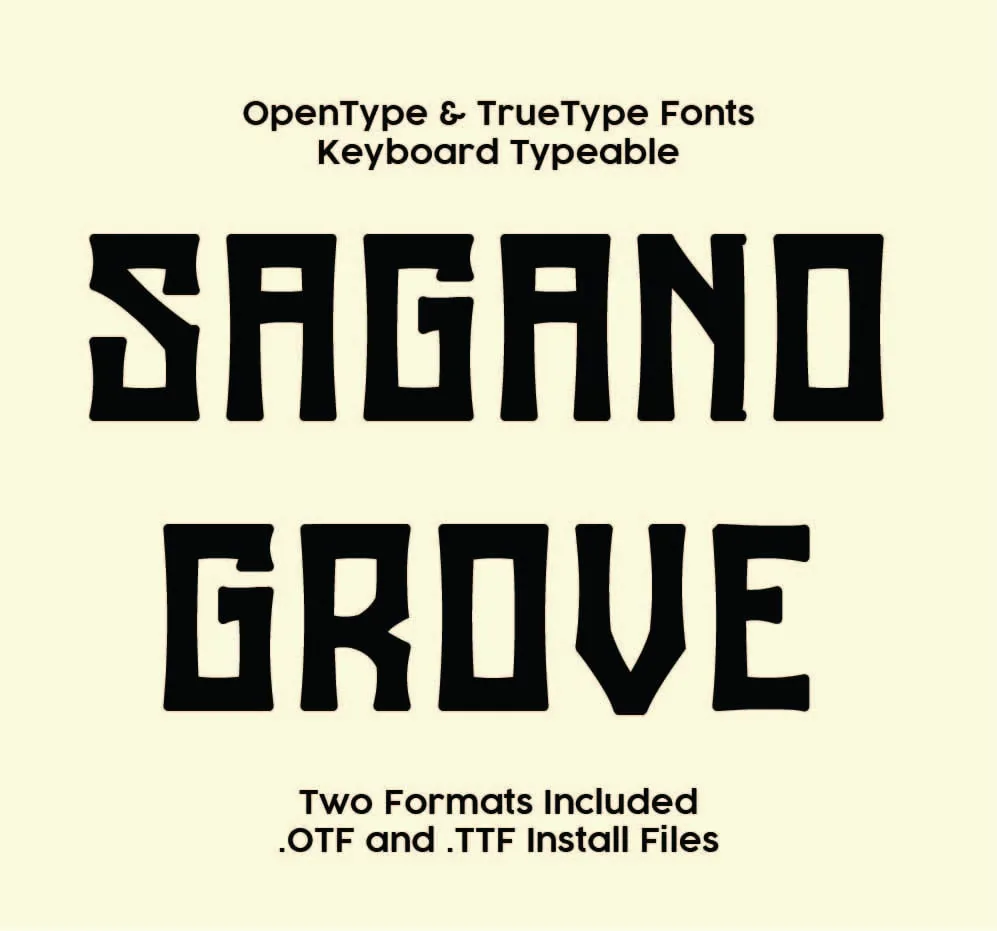 Sagano Grove TrueType Font