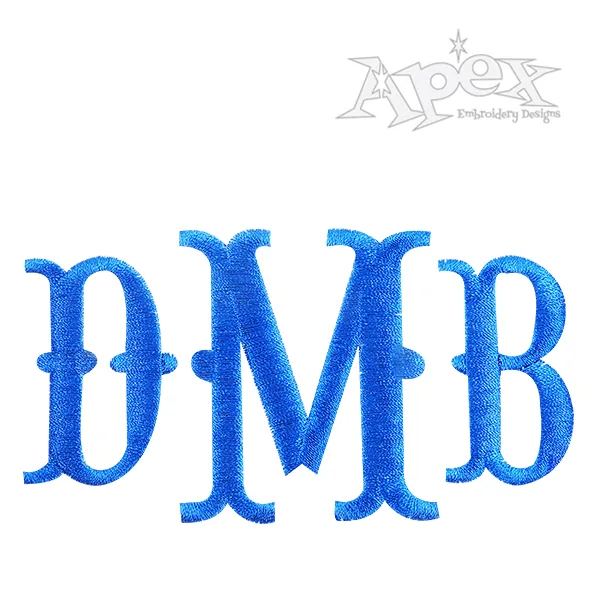 Saloon Embroidery Font