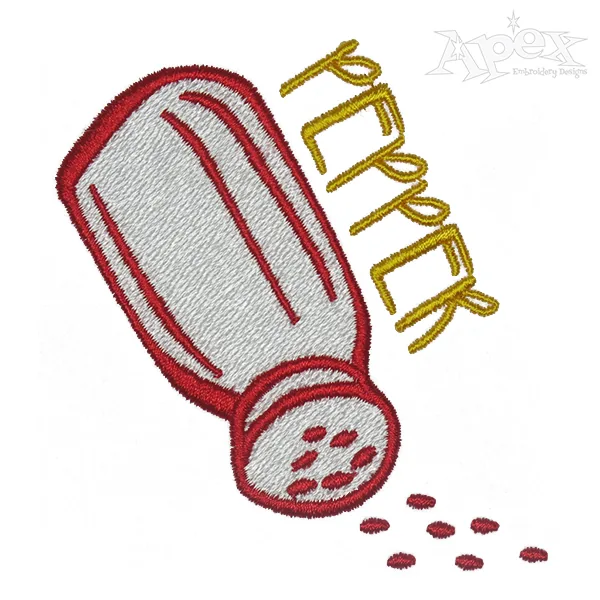 Salt and Pepper Embroidery Design