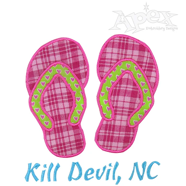 Sandals Beach Applique Embroidery Designs