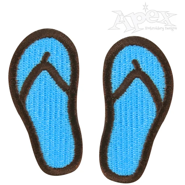 Sandals Embroidery Design