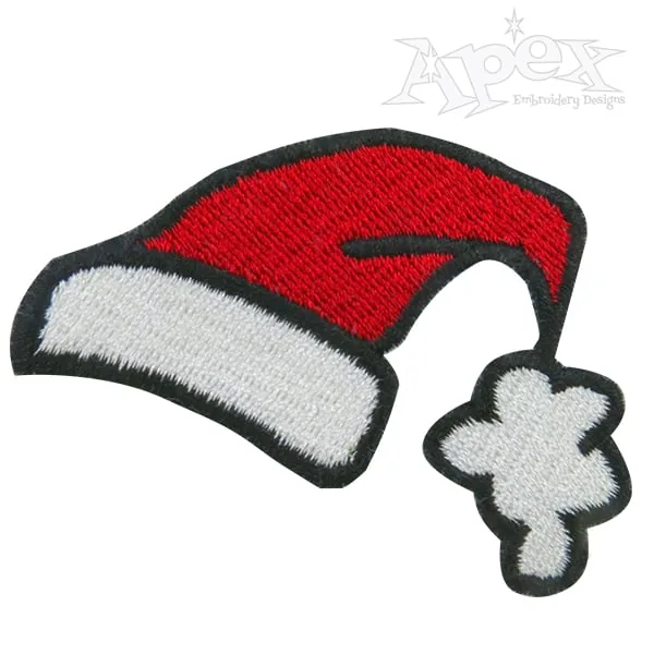 Santa Christmas Hat Embroidery Design