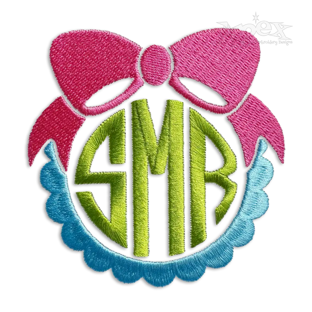 Scallop Bow Machine Embroidery Frames Accent by Apex