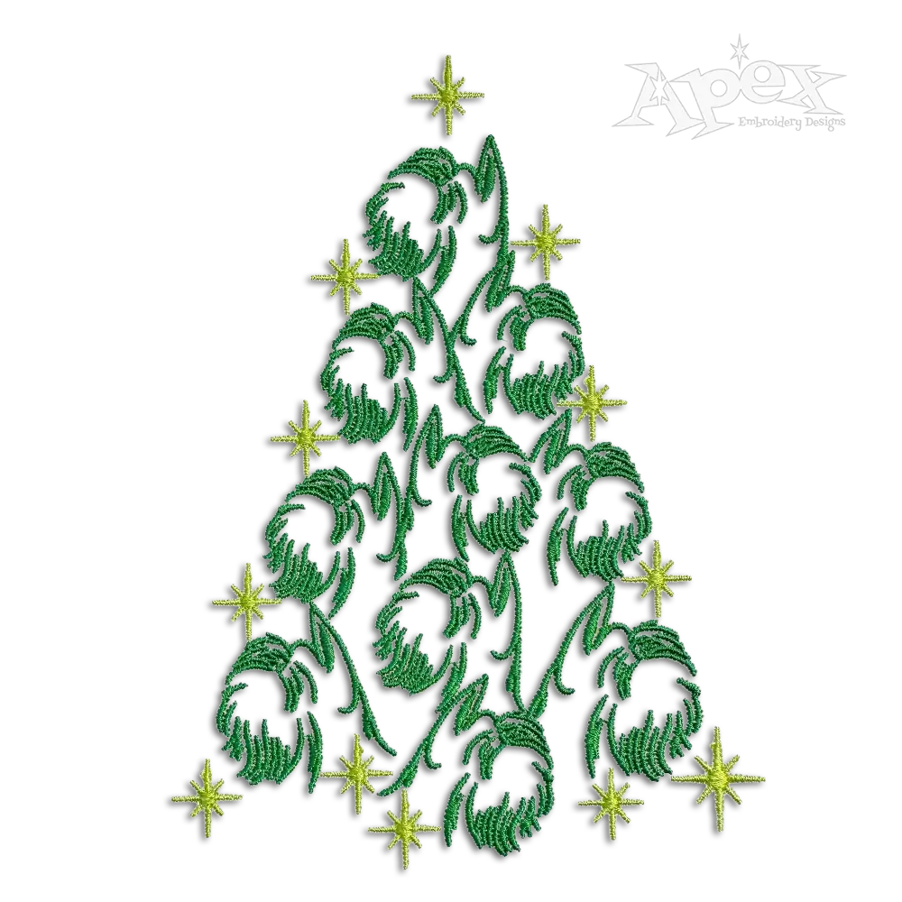 Schnauzer Dog Christmas Tree Machine Embroidery Designs
