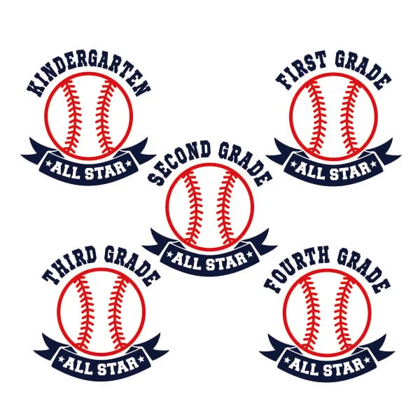 School All Star SVG Cuttable Design