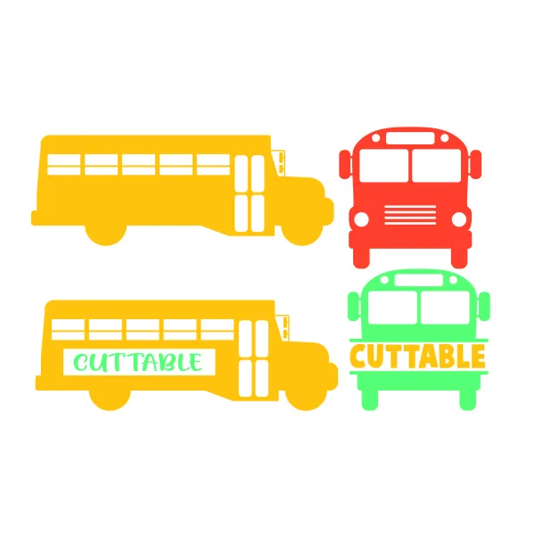 School Bus Pack SVG Cuttable Design