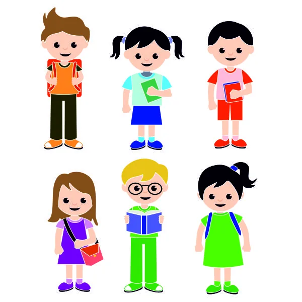 School Kids SVG Cuttable Design