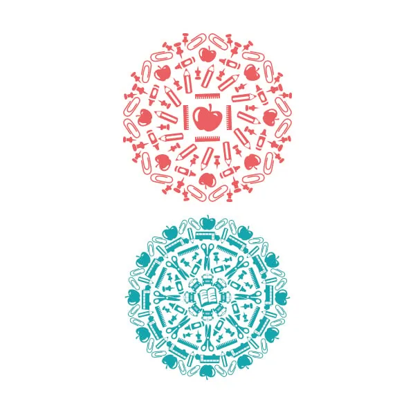 School Mandala SVG Cuttable Design