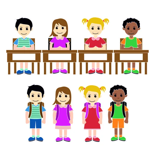School Students Pack SVG Cuttable Design
