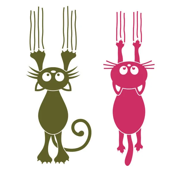 Scratching Cat SVG Cuttable Design