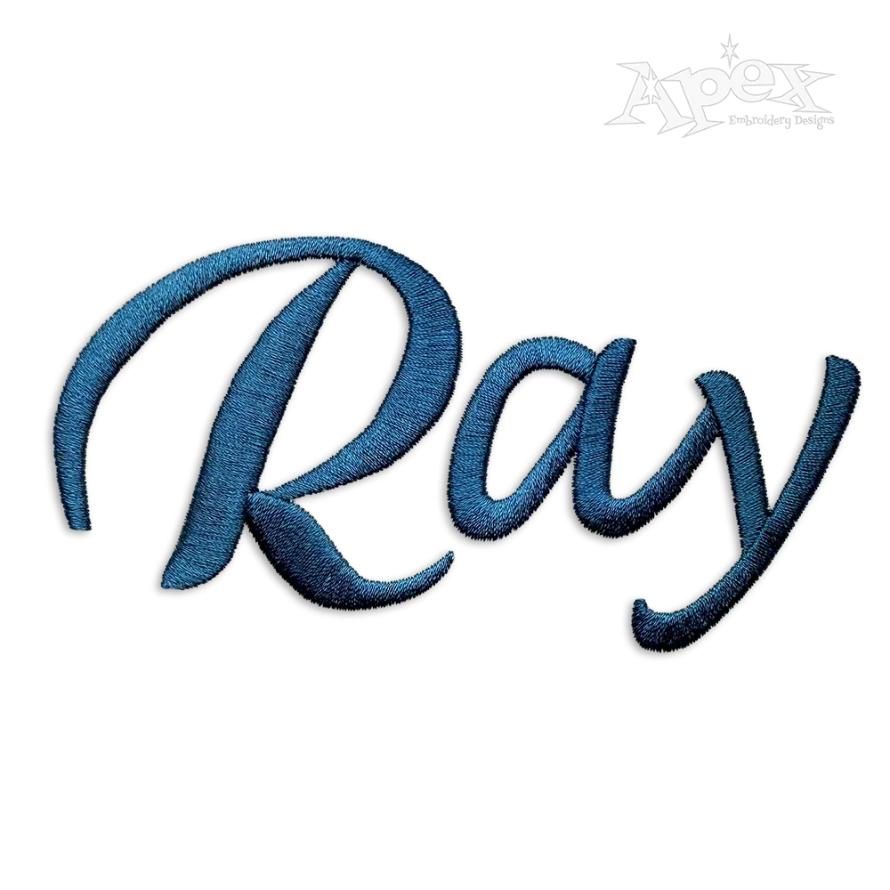 Script Style Machine Embroidery Font by Apex Designs Letter