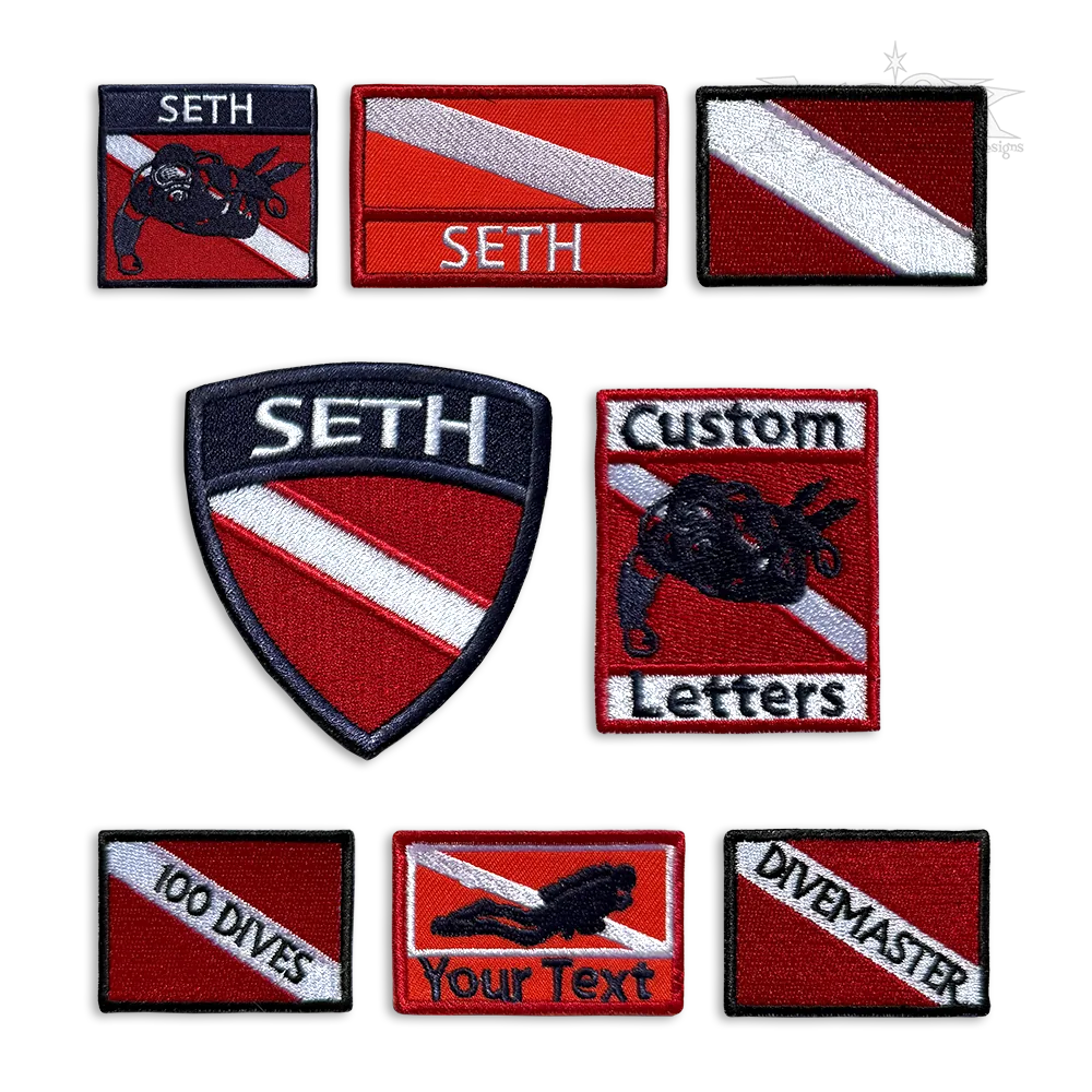 Scuba Custom Pack Embroidery Files Apex Designs All
