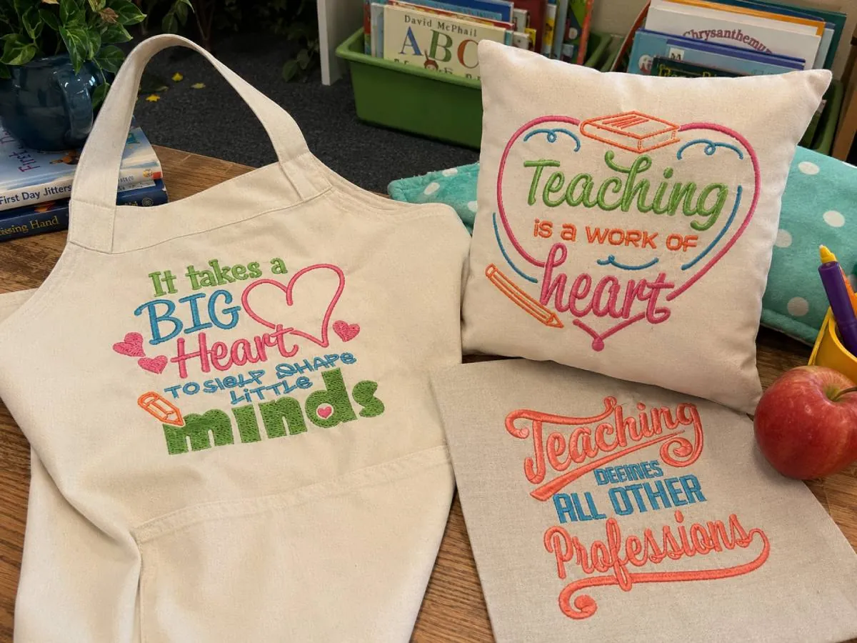 Sentimental teacher sayings work best on larger blanks with a flat surface.