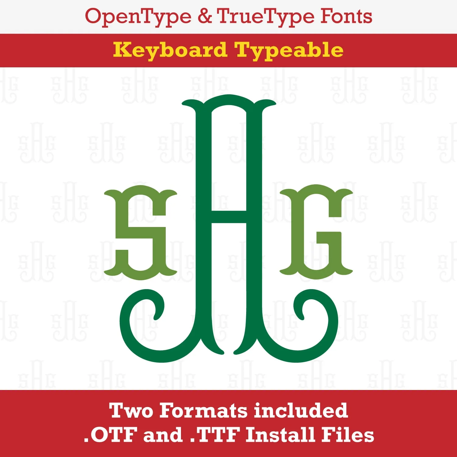 Shirley Monogram TrueType Font