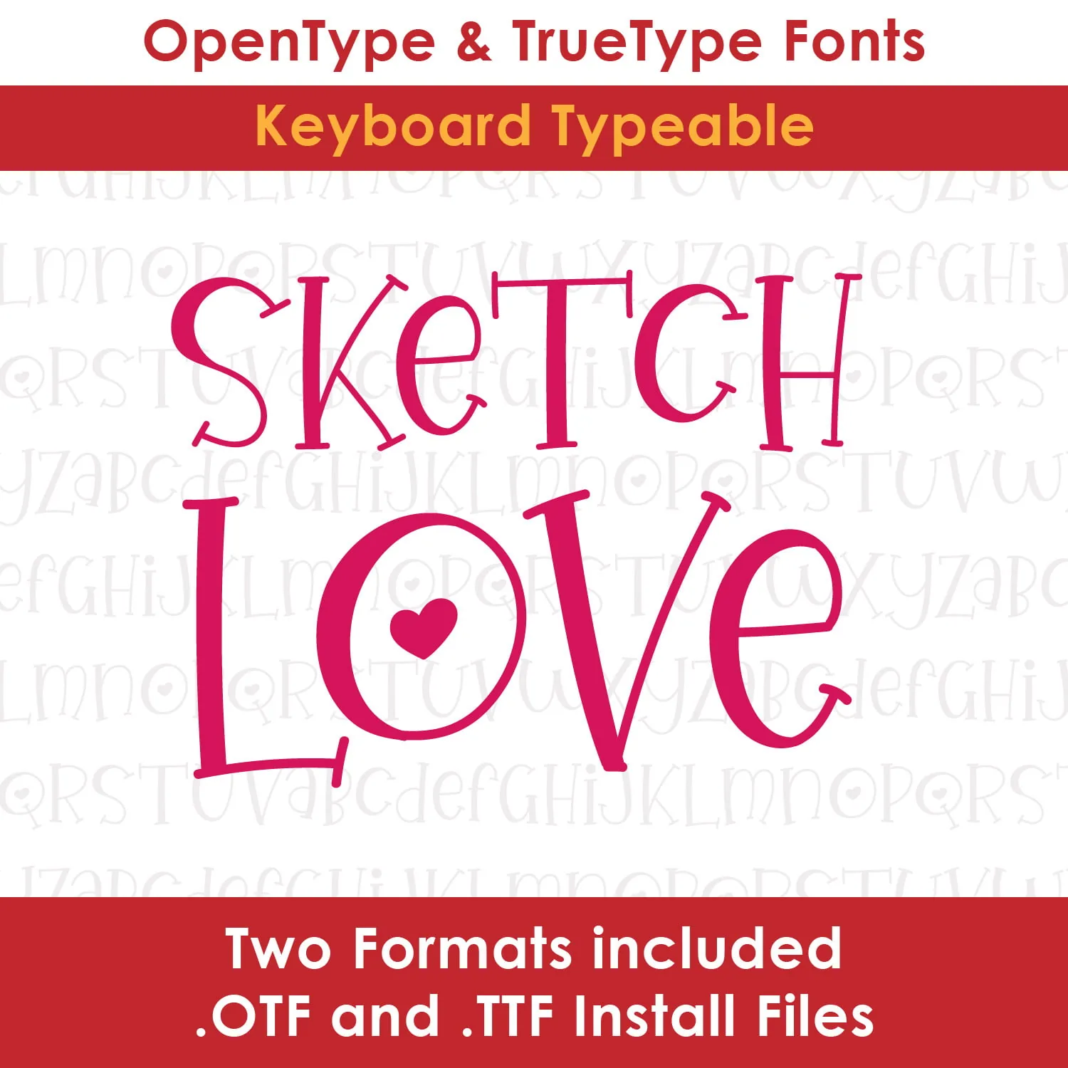 Sketch Love TrueType Font