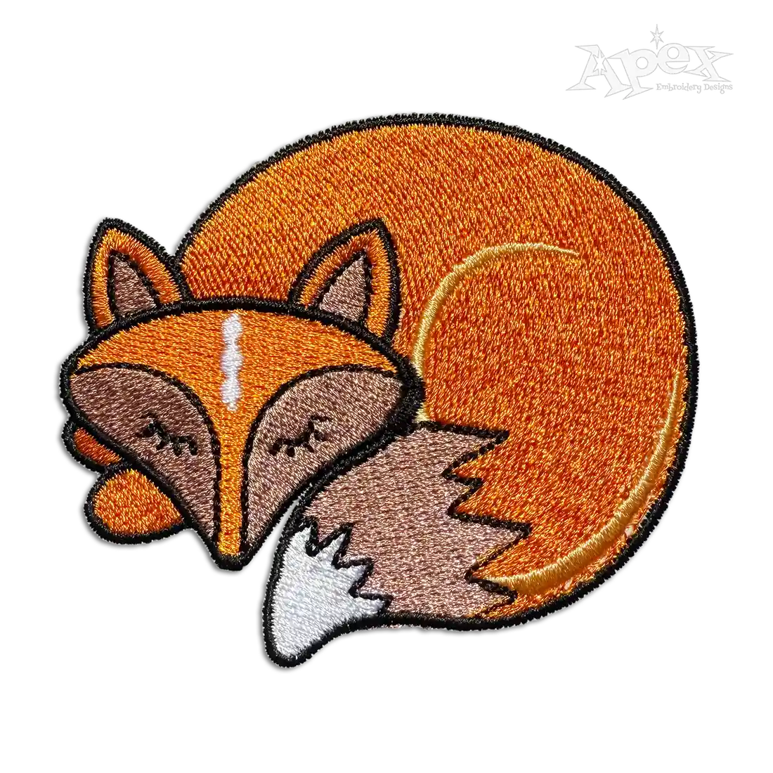 Sleeping Fox Machine Embroidery Designs by Apex