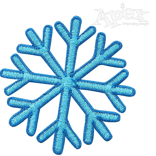 Snow Flake Embroidery Design Set