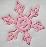 Snowflake embroidery applique