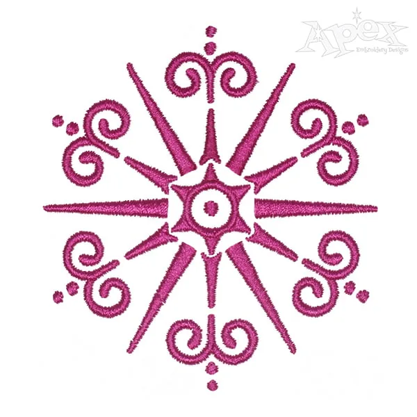 Snowflake Embroidery Design