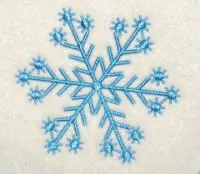 Snowflake embroidery design