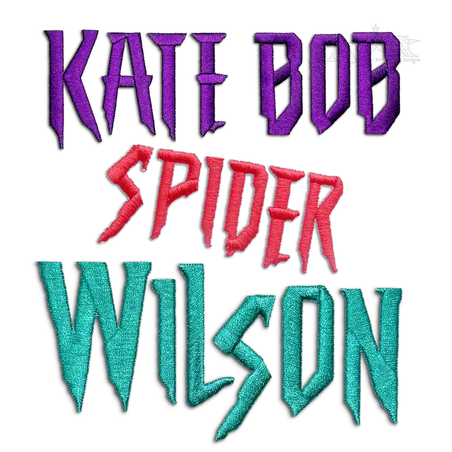 Spiderman Machine Embroidery Font by Apex All