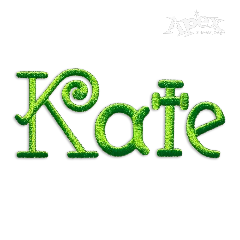 Spiral Circle Machine Embroidery Font by Apex Design